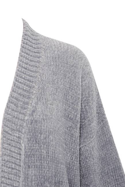 klær celine grå chenille slouchy cardigan House of CB J6RL1053