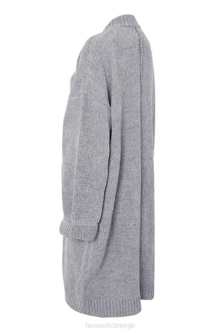 klær celine grå chenille slouchy cardigan House of CB J6RL1053
