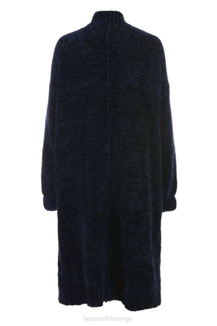 klær celine marineblå chenille slouchy cardigan House of CB J6RL1044