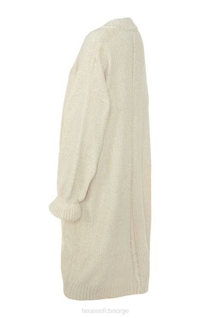 klær celine off white chenille slouchy cardigan House of CB J6RL1054