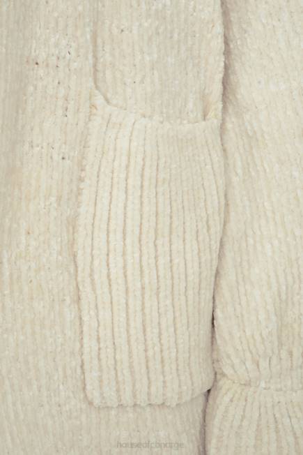 klær celine off white chenille slouchy cardigan House of CB J6RL1054