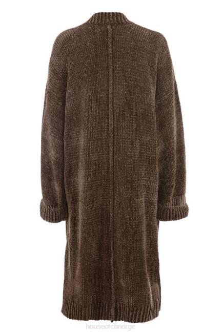 klær celine sjokolade chenille slouchy cardigan House of CB J6RL1048