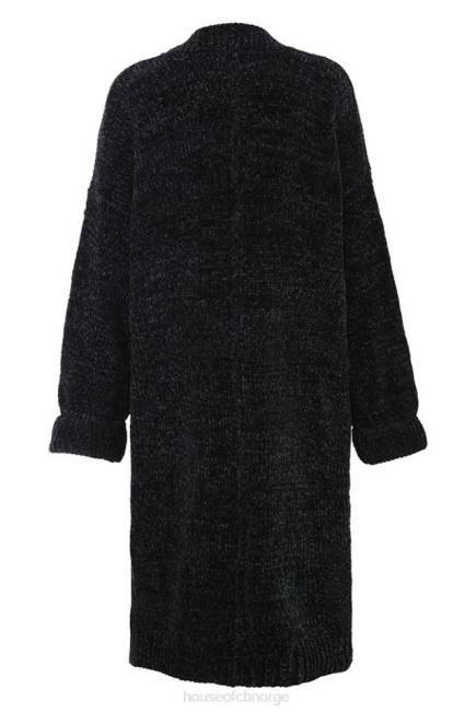klær celine svart chenille slouchy cardigan House of CB J6RL1052