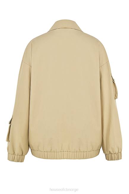 klær cami taupe oversized treningsjakke House of CB J6RL1042