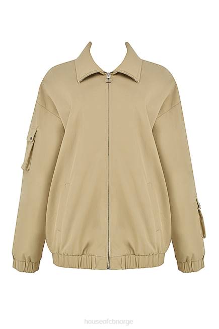 klær cami taupe oversized treningsjakke House of CB J6RL1042