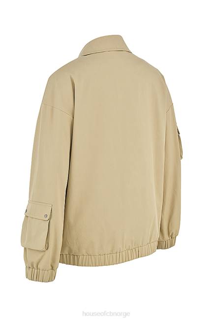 klær cami taupe oversized treningsjakke House of CB J6RL1042