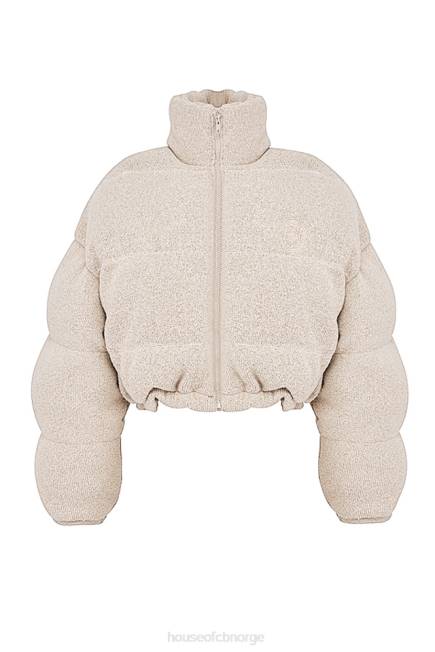 klær pascal opal strikket pufferjakke i c-form House of CB J6RL1033