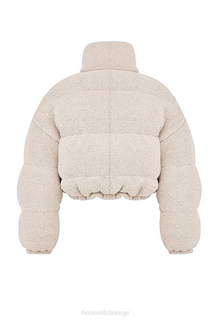 klær pascal opal strikket pufferjakke i c-form House of CB J6RL1033