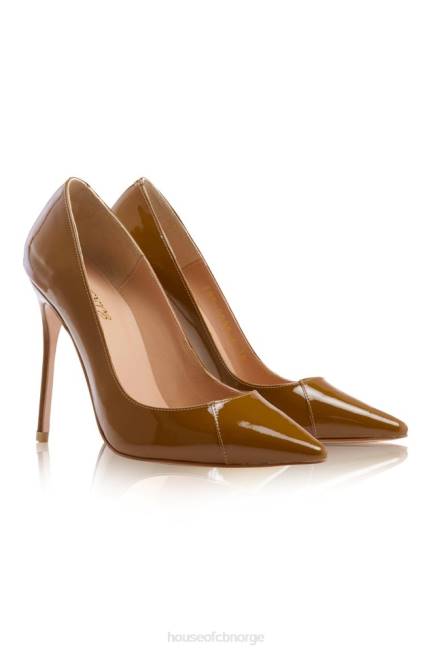 sko paris 4\' solbrune lakken med spisse hæler House of CB J6RL1127