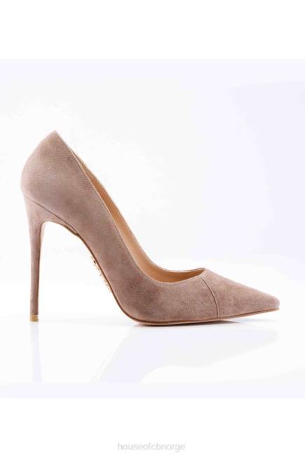 sko paris 5\' mokka semsket hæl med spisse tå House of CB J6RL1126