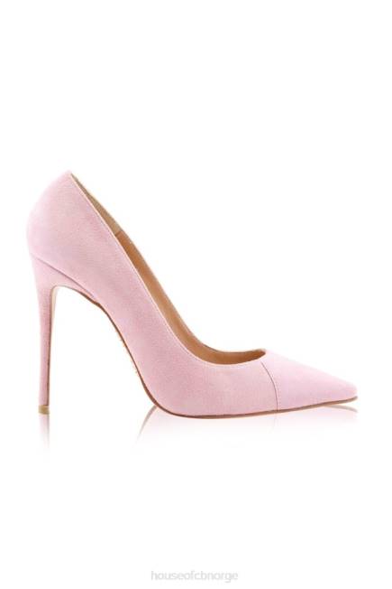 sko paris 5\' rosa semsket hæl med spisse tå House of CB J6RL1129