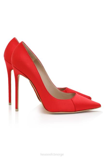 sko paris 5\' scarlet sateng spisse hæler House of CB J6RL1069