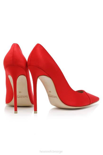 sko paris 5\' scarlet sateng spisse hæler House of CB J6RL1069