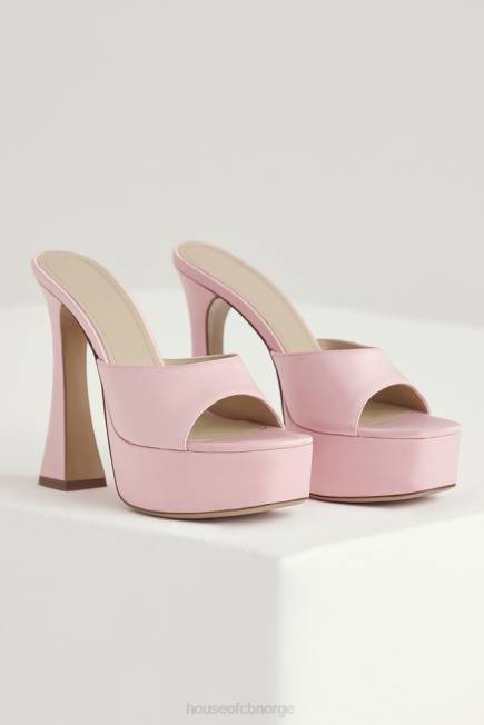 sko alessandra rosa sateng plattform muldyr House of CB J6RL1066