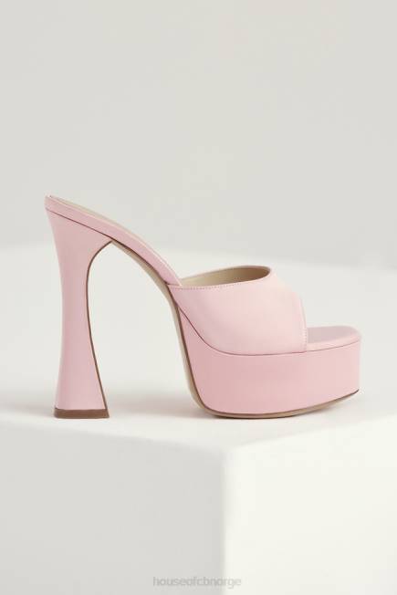sko alessandra rosa sateng plattform muldyr House of CB J6RL1066