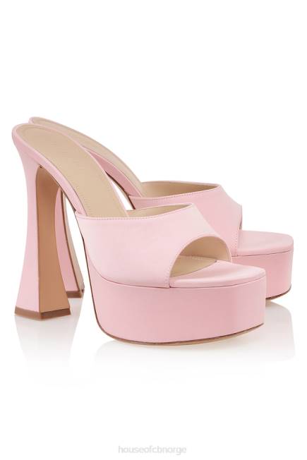sko alessandra rosa sateng plattform muldyr House of CB J6RL1066