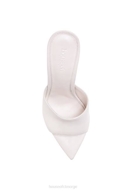 sko andromeda off white lær spiss muldyr House of CB J6RL1111