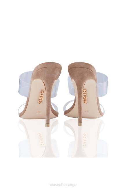 sko lucent klar stropp beige semsket muldyr House of CB J6RL1116