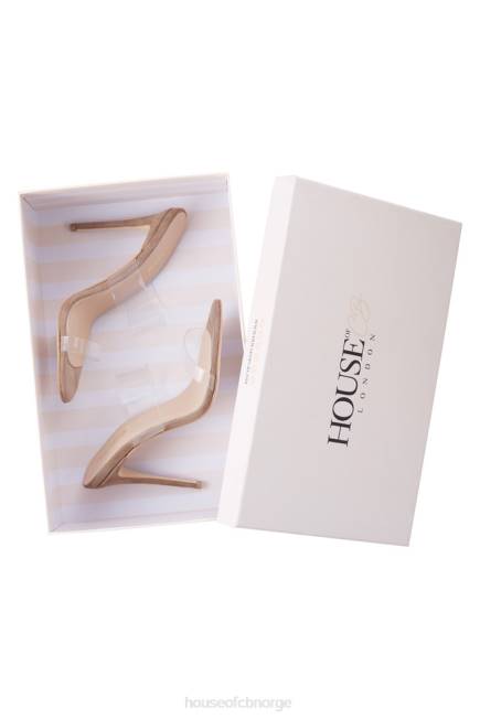 sko lucent klar stropp beige semsket muldyr House of CB J6RL1116