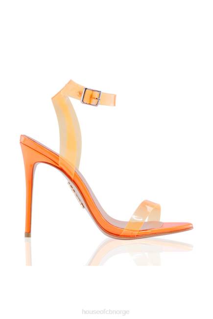 sko ghost neon oransje stropper skinnsandaler House of CB J6RL1118
