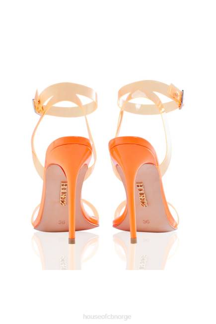sko ghost neon oransje stropper skinnsandaler House of CB J6RL1118