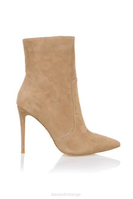 sko serpenti tan semsket ankelstøvlett med stilett House of CB J6RL1121