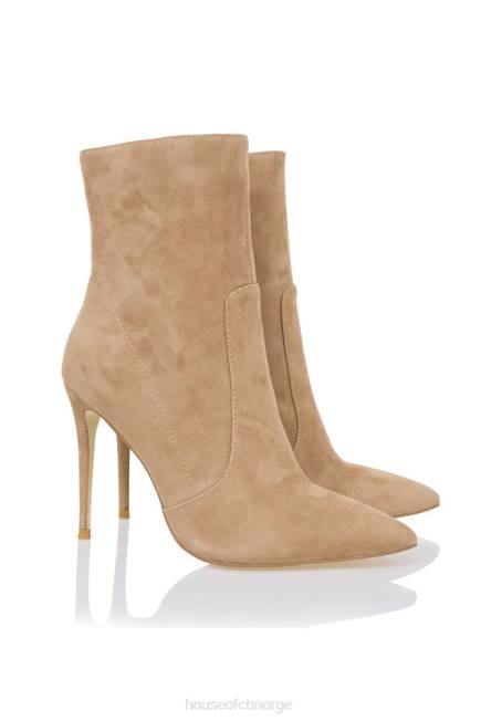 sko serpenti tan semsket ankelstøvlett med stilett House of CB J6RL1121
