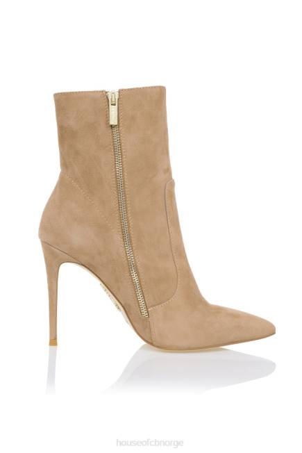 sko serpenti tan semsket ankelstøvlett med stilett House of CB J6RL1121