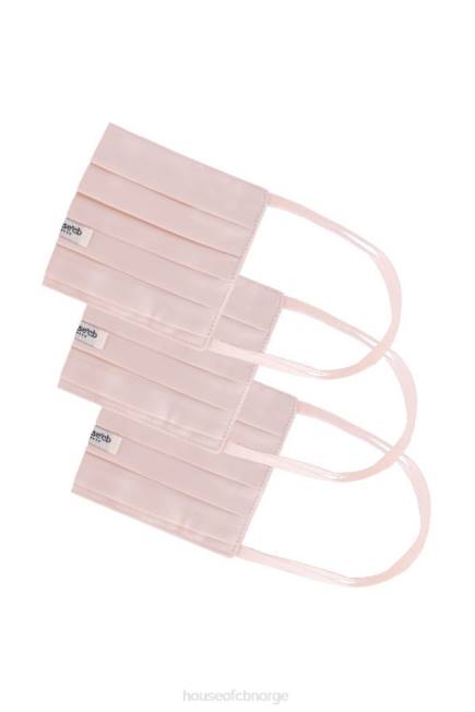 tilbehør blush sateng ansiktsmasker - sett med 3 House of CB J6RL1255