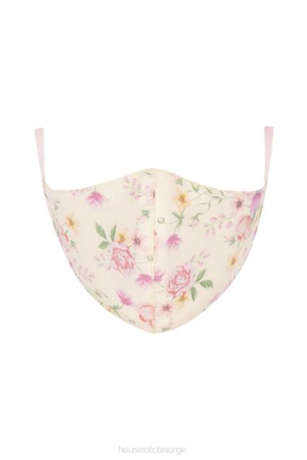 tilbehør floral ansiktsmasker - sett med 3 House of CB J6RL1256