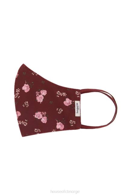 tilbehør mørke blomstrede ansiktsmasker - sett med 3 House of CB J6RL1253