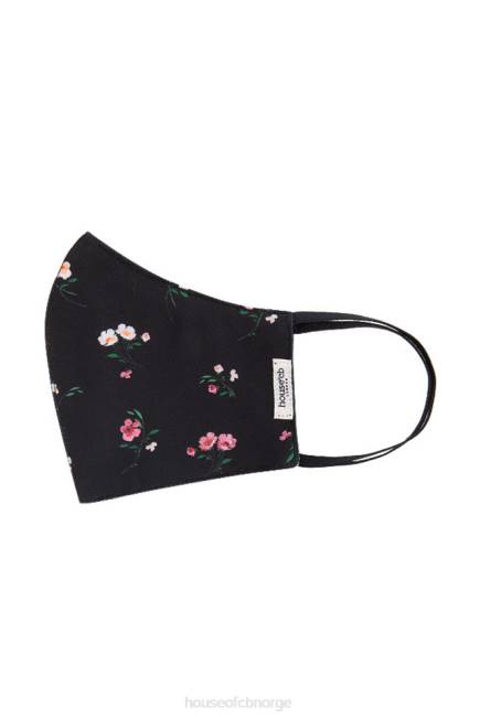 tilbehør mørke blomstrede ansiktsmasker - sett med 3 House of CB J6RL1253